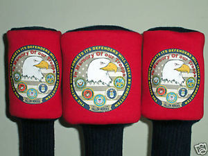 Navy Marines Army Air Force Coast Guard Golf Headcover "OR" Set (X,#3,#5) image 1