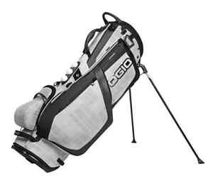 Ogio Grom Stand Golf Cart Bag White Charcoal Pockets Dividers Carry Storage New image 1