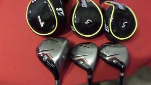 Bridgestone J40 Wood Set 9.5* Driver 3+ 5 Woods Project X 6.0 Men Right Handed image 1