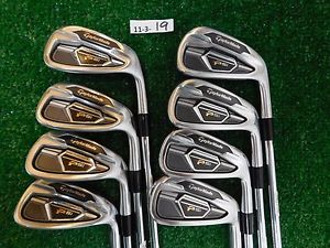 TaylorMade PSi/PSi Forged Irons 4-P, A KBS Tour CTaper 105 Stiff Steel Excellent image 1