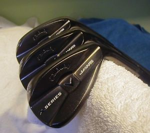 CALLAWAY X-SERIES JAWS CC BLACK CHROME 3 WEDGE SET 52-56-60 SPINED CERAKOTE S300 image 1