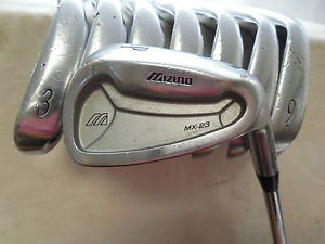 Used Rh Mizuno MX-23 Forged 3-PW Iron Set Precision Rifle 5.5 Firm Flex Steel image 1