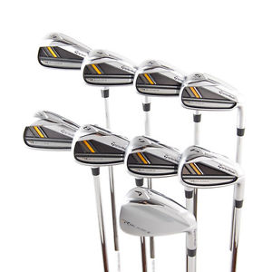 New TaylorMade RocketBladez Iron Set 3-PW,AW R-Flex Steel RH image 1