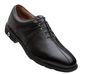 Footjoy Golf Shoes Icon Black Smooth Black Iguana Print Size 10 Medium M image 1