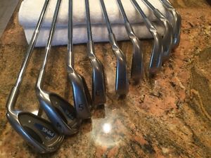 Ping G2 Silver Dot Iron Set 3-W,&amp; U.  R-flex Steel Shafts. image 1