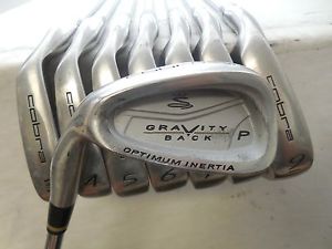 Used Lh Cobra Gravity Back 3-PW Iron Set True Temper Cobra Regular Flex Steel image 1