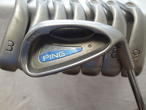 Used Rh Ping G2 Orange Dot 3-PW Iron Set Ping CS Lite Regular Flex Steel image 1