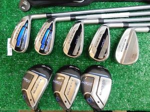 Cobra Max Combo Irons 5, 6 Hybrids &amp; 7-P, S Lite Senior Graphite Excellent image 1