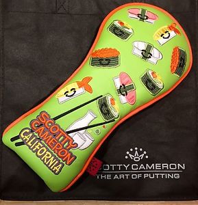 Scotty Cameron Lime Green California Sushi Driver Head Cover Limited Release NEW image 1