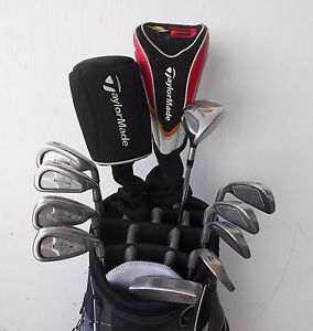 COMPLETE SET MEN'S RH CALLAWAY TAYLORMADE GOLF CLUBS DRIVER FWYS IRON SET PUTR! image 1