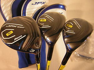 New Mizuno Golf JPX 850 #3 Fairway Wood, #3/#4 Hybrid Graphite Stiff 3-Piece Set image 1