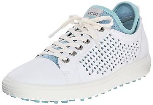ECCO Women's Summer Hybrid Golf Shoe White/Aquatic 38 M EU / 7-7.5 B(M) US New image 1