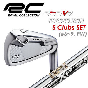 ROYAL COLLECTION GOLF JAPAN BBD V7 FORGED IRON SET #6-Pw Steel Shaft 2016 image 1