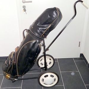 Golfausrüstung komplett mit Tasche, Trageriemen, Trolley, 14 Schlägern und Bälle image 1
