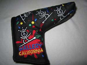 SCOTTY CAMERON GALLERY EXCLUSIVE PEACE/SURF/GOLF PAINT SPLASH PUTTER HEAD COVER image 1