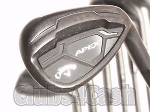 Callaway CF16 Forged Black Irons Graphite UST Mamiya Recoil F3 Regular Flex 4-Aw image 1