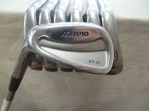 Used Lh Mizuno MP 30 Forged 4-PW Iron Set Dynamic Gold S300 Stiff Flex Steel image 1