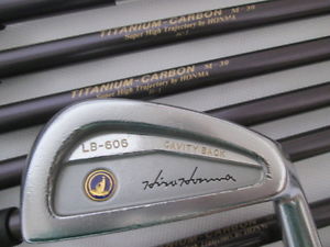 HONMA LB-606 Cavity Back 3~10 8pc Titanium Carbon R-flex Iron Set GOLF Clubs image 1