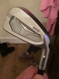 Ping S55 Irons 4-Pw Dynamic Gold S300 Stiff White Dot Half Inch Longer image 1