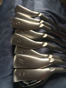 Ping G-15 RH irons 4-SW AWT stiff shaft image 1