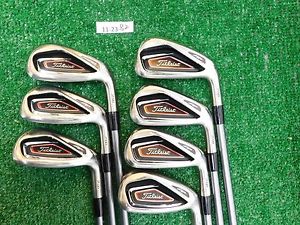 Titleist AP1 716 Irons 5-P &amp; W Kuro Kage 65 Regular Graphite Excellent image 1