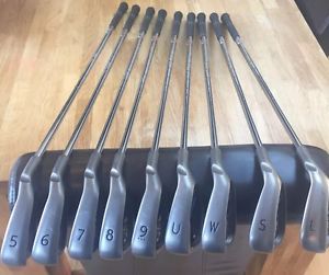 PING G30 IRONS REG CFS DISTANCE SHAFTS BLACK DOT REG FLEX 5-W UW SW LW 9 IRONS image 1