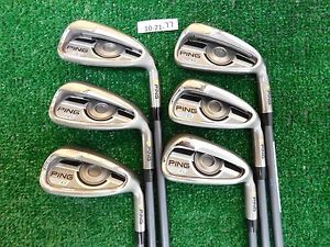 2016 Ping G Irons 5-PW (6 irons) Yellow Dot Regular Flex CFS 70 Graphite Shafts image 1