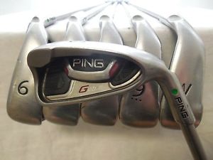 Used Ping G20 Green Dot 5-PW Iron Set Ping TFC 169I Regular Flex Graphite +1/2" image 1