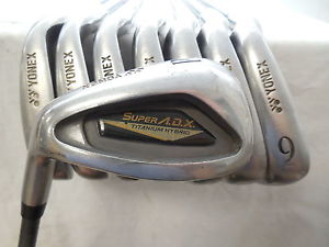Yonex Super A.D.X 3-Pw Iron Set Ynoex Regular Flex Graphite Used Lh image 1