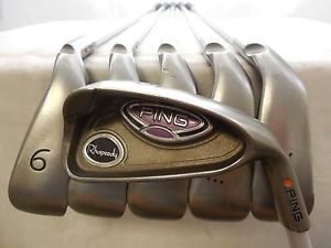 Ping Rhapsody Orange Dot 5-PW Iron Set ULT129 Ladies Flex Graphite Used RH Irons image 1