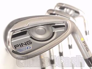 PING G Series Irons  Yellow Dot  AWT 2.0 Regular Flex 4-P .. Near MINT image 1