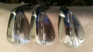 NEW Titleist SM6 Vokey Tour Chrome Wedge Set 50/12-54/10-58/08-F/S/M Grind image 1