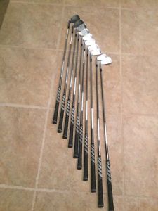 TaylorMade RSI TP Iron set,3-PW,52*&amp;56* Aerotech Steelfiber Shafts,Stiff,+1inch image 1