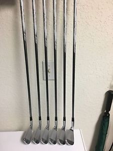 BRIDGESTONE J15 DF DRIVING FORGED IRONS 5-PW KURO KAGE TiNi 85 STIFF USED image 1