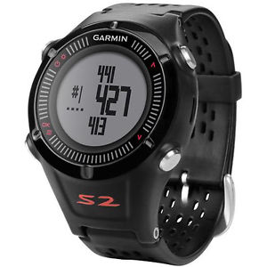 New Garmin Approach S2 GPS Golf Watch - Black/Red (010-01139-01) image 1