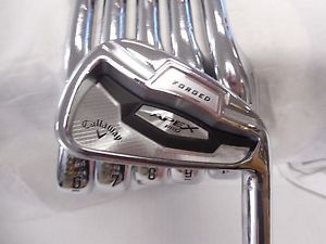 Callaway 2016 Apex Pro Forged 5-Pw Iron Set Ust Mamiya Recoil Stiff Flex Used Rh image 1