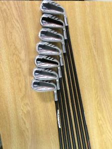New Tour Edge D45 Iron Set, UST Mamiya VTS Max D45 Reg. Flex Graphite Irons, RH image 1
