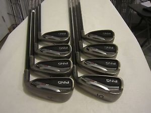 Ping G25 Iron Set G-25 - 4-PW, UW- Regular Graphite - Blue Dot +1" Long - MINT image 1