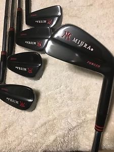 Miura Tournament Blade Black 3-pw Custom Conforming Irons Spined And Flo'd image 1