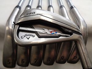 Callaway XR Pro 4-PW Iron Set XP 95 R300 Regular Flex Steel Used RH XR-Pro Irons image 1