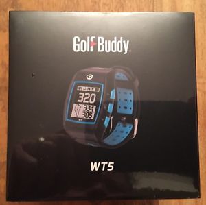3 Day Xmas SALE - Golf Buddy WT5 Rangefinder Watch- Black/Blue image 1