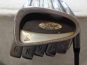 Titleist DCI 822 OS 6-SW Iron Set Titleist Stiff Flex Graphite Used RH Irons image 1