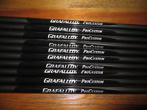 Grafalloy Pro Custom Graphite Iron Shafts. Set of 10. New image 1