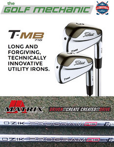 Titleist 716 T-MB's 4-PW w Matrix Program F15 120 S or X image 1