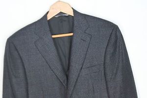 NEW Canali Siena Sportcoat Blazer US 38S Black Blue Wool Silk DEFECT #151 image 1