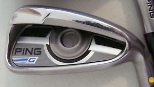 PING G iron set 5-PW+U Yellow Dot CFS 70 Regular Graph NICE! Priority US Ship! image 1