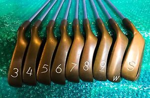 PING EYE 2 + (plus) BeCu BLACK DOT 3-SW IRON SET MICROTAPER STIFF FLEX STEEL RH image 1