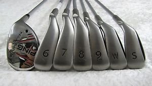 KARSTEN IR0N SET 6~PW + LW + 5 HYBRID YELLOW DOT GRAPHITE REGULAR SHAFT image 1