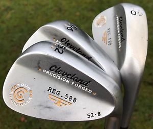 CLEVELAND 588 WEDGE SET - 52, 56 &amp; 60 DEGREE image 1