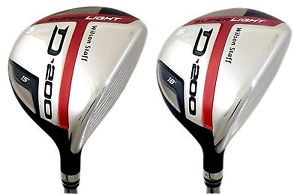 WILSON Staff Golf D200 3 & 5 Wood Set 15° 18° UST Elements Chrome Stiff Flex image 1